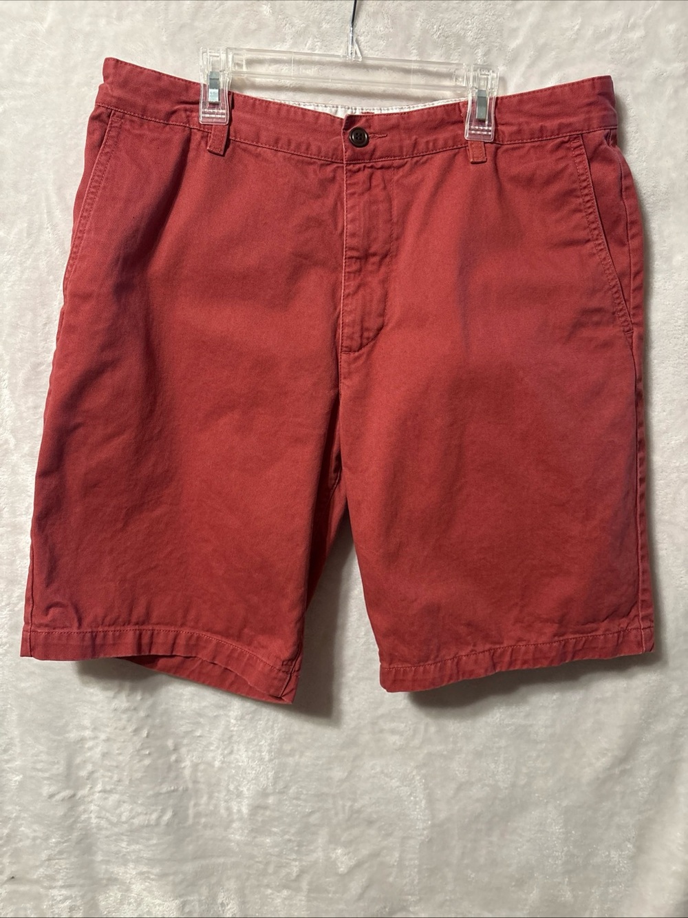 Dockers Men's Flat-Front Shorts in Rustic Red